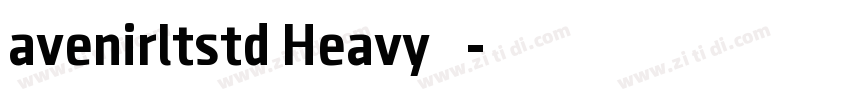 avenirltstd Heavy 常规字体转换